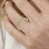 Pompeii3 1/2ct Yellow Gold Diamond Vintage Wedding Ring 14K - 4 of 4