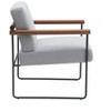 PAGED Modern Accent Chair Living Room Chairs with Armrests, Upholstered Armchair for Living Room - 4 of 4