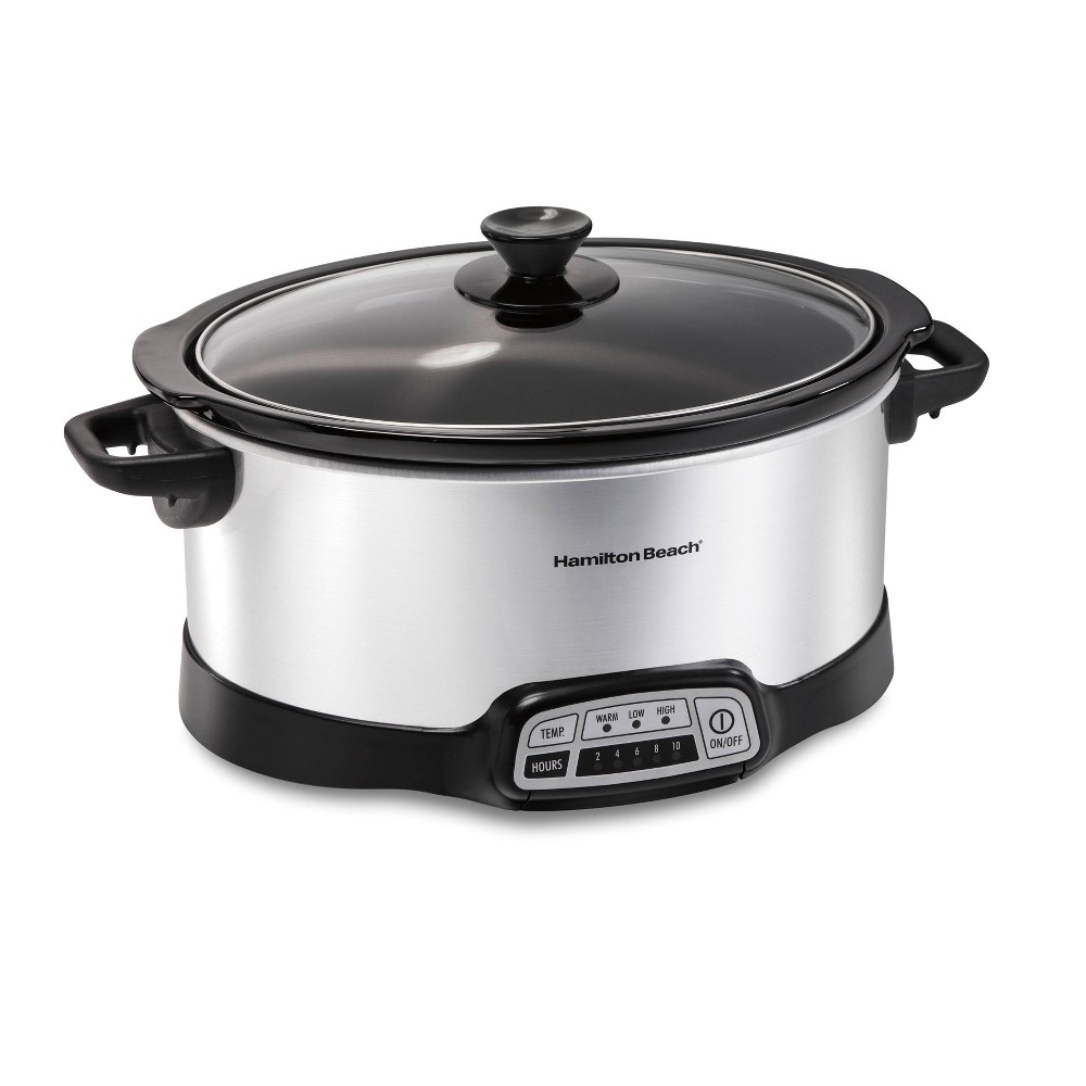 UPC 040094334735 product image for Hamilton Beach 7qt Programmable Slow Cooker - Sliver | upcitemdb.com