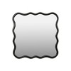 Solid Wood Wavy Rectangle Mirror Modern Mirror Wall Decor for Bathroom, Bedroom, Living Room, Dining Room(Contains Mirror Only) - 4 of 4