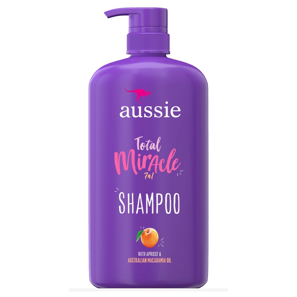 Photos - Hair Product Aussie Paraben-Free Total Miracle Shampoo with Apricot & Macadamia For Dam 