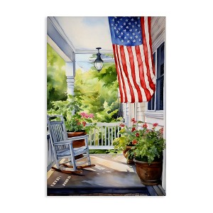 Stupell Industries Patriotic Summer Porch, 20" x 30" - 1 of 4