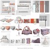 Bacati - Construction Yellow Orange Blue Gray 3 pc Crib Bedding Set - 3 of 4