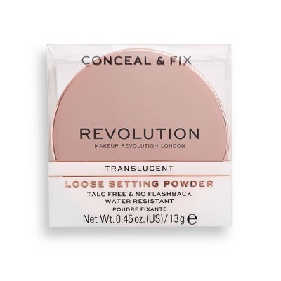 Makeup Revolution Conceal & Fix Setting Powder - Translucent - 0.45oz