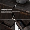 Galatea 24" Tall 2 - Drawer Nightstand with Two Drawers  and Charging Station| KARAT HOME - 4 of 4