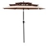 9Ft 3-Tiers Outdoor Patio Umbrella with Crank and tilt and Wind Vents for Garden Deck Backyard Pool - 2 of 4