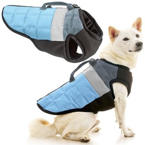 Gooby Bomber Vest Lift Dog Harness Blue, Small - 1 of 1