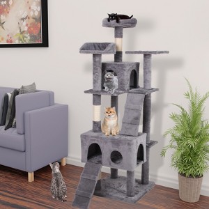FURNIinspire Cat Climbing Frame with Versatile Multi-Level Design, Easy to Assemble, 19.7"*19.7"*63" - 1 of 4