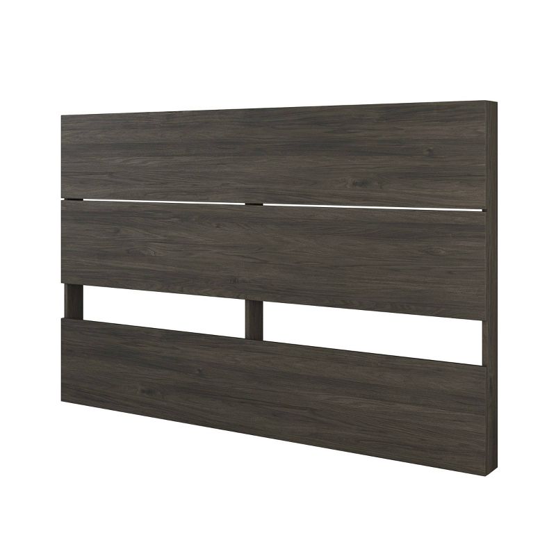 Milton 3 Drawer Storage Bed with Headboard Bark Gray/White - Nexera, 4 of 5