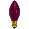 Northlight Pack of 4 Pink Twinkle C7 Transparent Christmas Replacement Bulbs - 2 of 3