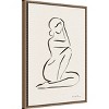 Amanti Art Lady Line Drawing I Framed Wall Art Print - 2 of 4