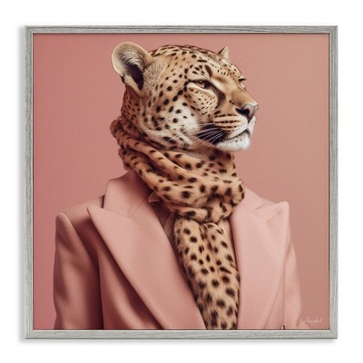 Stupell Industries Fashionable Cheetah Portrait, 12" x 12"