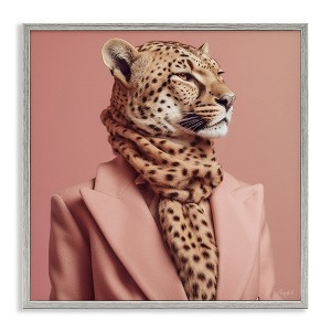 Stupell Industries Fashionable Cheetah Portrait, 12" x 12" - 1 of 4