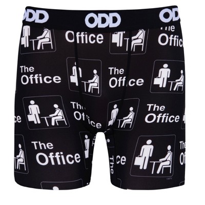 Odd Sox Men's Novelty Underwear Boxer Briefs, The Office Logos