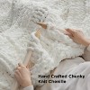 Bedsure Chunky Knit Throw Blanket for Couch - 100% Hand Knitted, 5.06 lbs Chenille Blanket for Bed Living Room Home Decor, Thick and Soft - 3 of 4