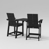 Moore 3pc POLYWOOD Patio Counter Chair Set with Connecting Table - Threshold™ - image 2 of 4