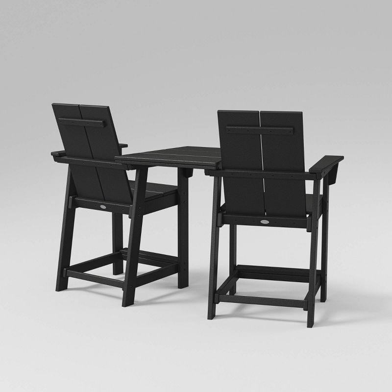 Moore 3pc POLYWOOD Patio Counter Chair Set with Connecting Table - Threshold™, 3 of 6