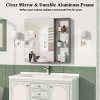 Racxily Medicine Cabinet with Mirror, Wall Mounted Bathroom Storage with Adjustable Shelves & Aluminum Frame - 3 of 4