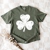 Simply Sage Market Clover Distressed Garment Dyed Tee - 3 of 4