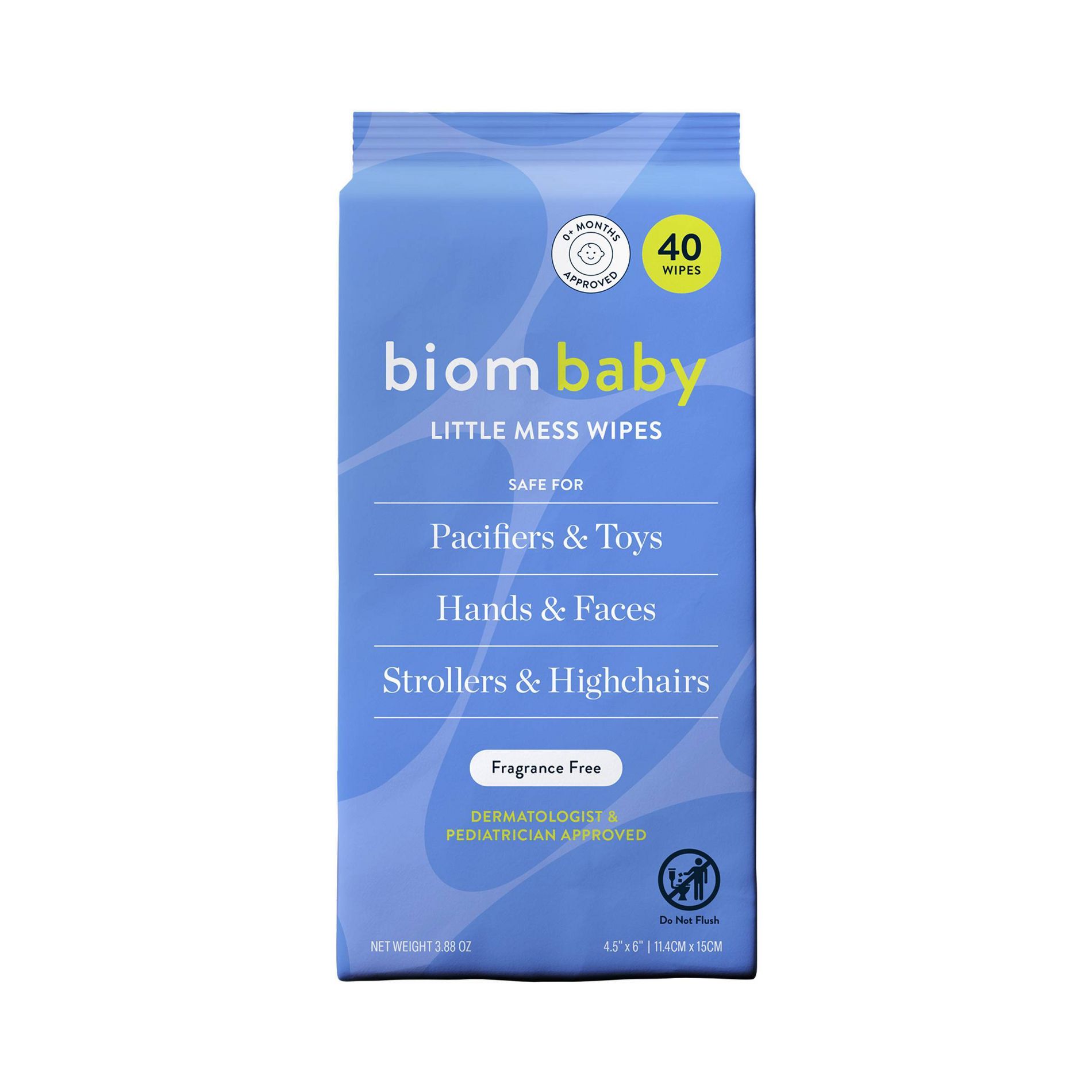 Biom Baby Mini Little Messes Hand Wipes Refills Fragrance Free - 40ct