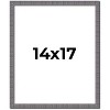 PosterPalooza | Textured Grey Picture Frame - UV Acrylic, Foam Board Backing, Hanging Hardware - 2 of 4