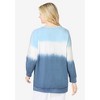Woman Within Plus Size Tie-Dyed Knit Sweatshirt Tunic - 3 of 4