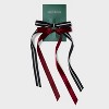 Salon Clip Hair Bow Set 2pc - Wild Fable™ Ivory/Black - 2 of 3