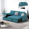 AndMakers 83.6 in. Polyester Full Size Sofa Bed with Storage - 2 of 4