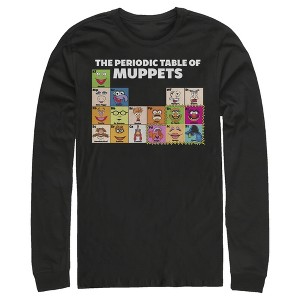 Men's The Muppets Periodic Table Long Sleeve Shirt - 1 of 4