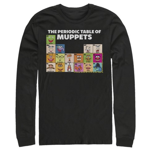 Men's The Muppets Periodic Table Long Sleeve Shirt - image 1 of 4