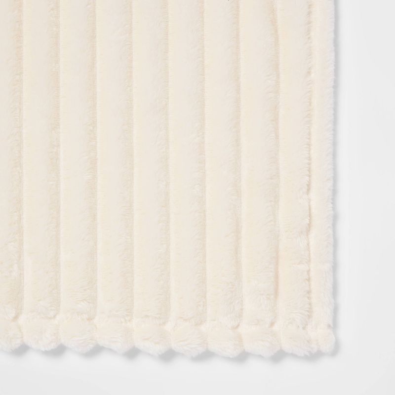 Ribbed Plush Throw Blanket - Room Essentials™, 6 of 11