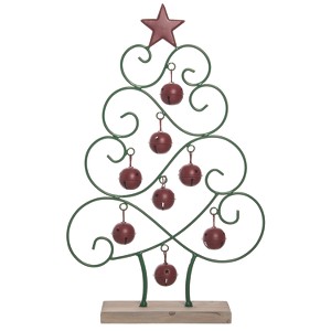 Transpac Metal 18.5 in. Multicolor Christmas Bell Tree Decor - 1 of 2