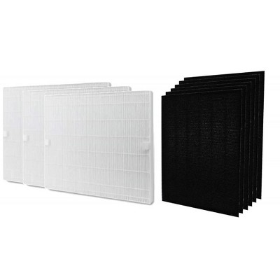 Nispira True HEPA Filter Replacement Set Compatible with Coway Airmega 200M Air Purifier AP-1518, Mighty Air AP-1512HH, 3 Sets