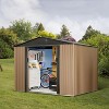 8 X 6 FT Shed Outdoor Storage Shed Metal Garden Shed with Lockable Doors, Waterproof and Anti-UV, Slooping Roof Tool Shed for Backyard, Patio - 2 of 4