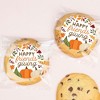 Big Dot of Happiness Fall Friends Thanksgiving Stickers and Clear Cookie Bags, Cellophane Treat Bags 4.25x7 Inches, Party Favor Gifts - 25 Count - 3 of 4