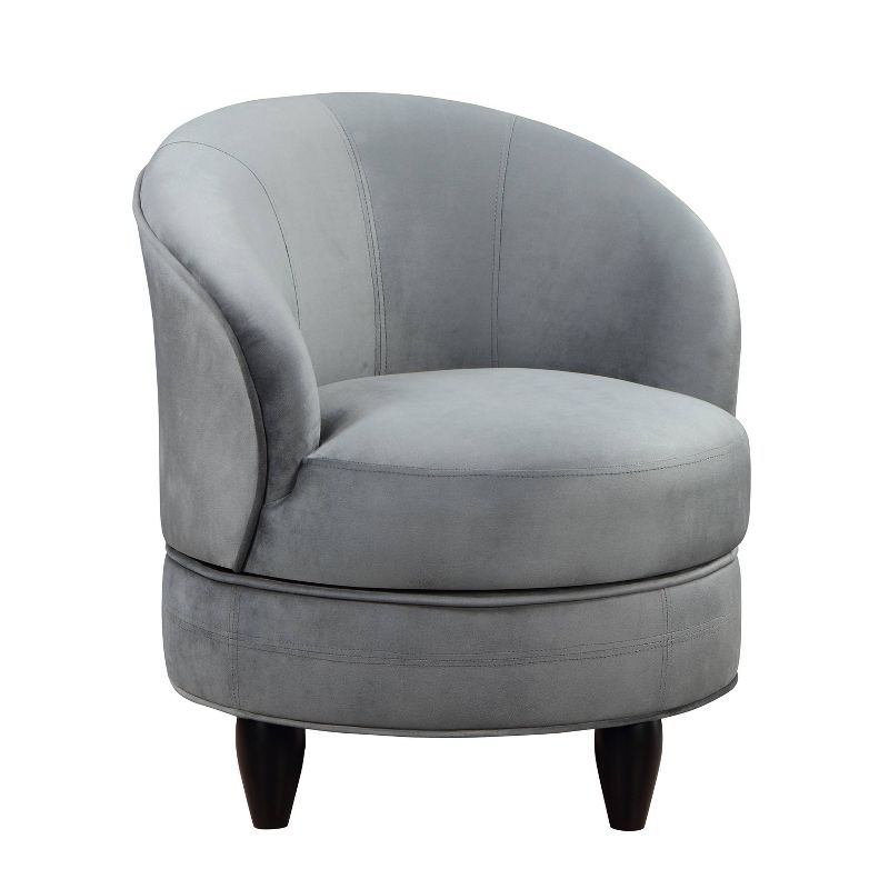 Sophia Velvet Swivel Chair Gray - Steve Silver Co., 5 of 11