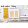 ORRD Modern Minimalist Rattan Shoe Cabinet with Drawer - 3 of 4