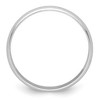 Black Bow Jewelry 3mm to 8mm Platinum Light Weight Half Round Standard Fit Band - 2 of 4