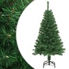 vidaXL 4-ft Artificial Christmas Tree with Thick Branches, Sturdy Metal Stand, Green PVC Material, Suitable for Indoor and Outdoor Use - 2 of 4