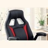 NicBex Adjustable Ergonomics Gaming Chair 360° Swivel Chair with Wheels,Black/Red Computer Chair for Office&Home,Versatile Leisure Chair - 4 of 4
