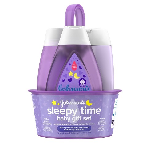 Johnson's Sleepy Time Bedtime Baby Gift Set Includes Baby Bath Shampoo,  Wash & Body Lotion - 3ct : Target