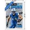 Trends International NFL Detroit Lions - Amon-Ra St. Brown 24 Framed Wall Poster Prints - 3 of 4