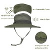 Womens Mens Structured Wide Brim Sun Hat with Removable Crown, Packable Boonie Hats - Tirrinia - 2 of 4