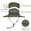 Tirrinia Wide Brim Boonie Hat w/ Removable Crown UV Protection Outdoor Hiking Garden Hats - image 2 of 4