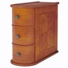 MAYEERTY Wood Tall End Table, Narrow Side Table Nightstand with 2 Drawers - 4 of 4