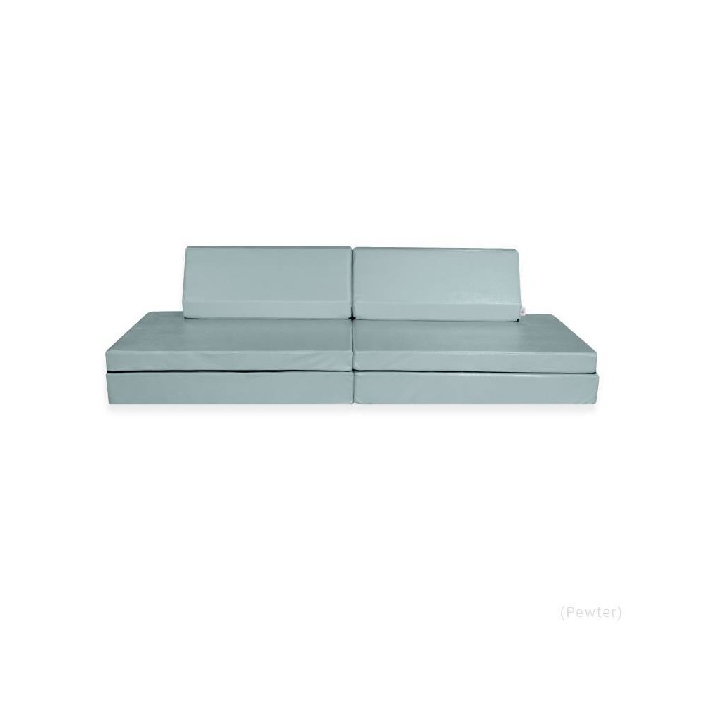 Foamnasium Blocksy Kids' 4pc Couch - Pewter