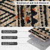 Washable Area Rug for Living Room Bedroom Guest Room Dining Room, Low Pile Soft Striped Carpet, Non-Slip Non Shedding Stain Resistant Foldable Mat - 3 of 4