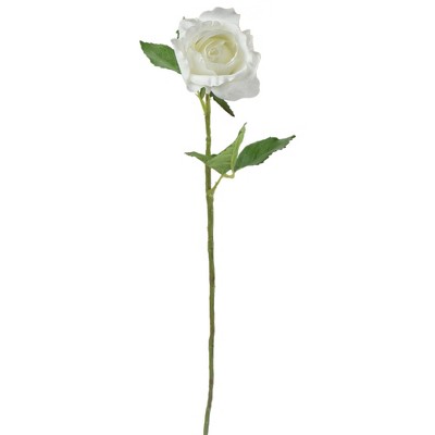 Allstate Floral 21.5" White Rose Artificial Spring Craft Pick