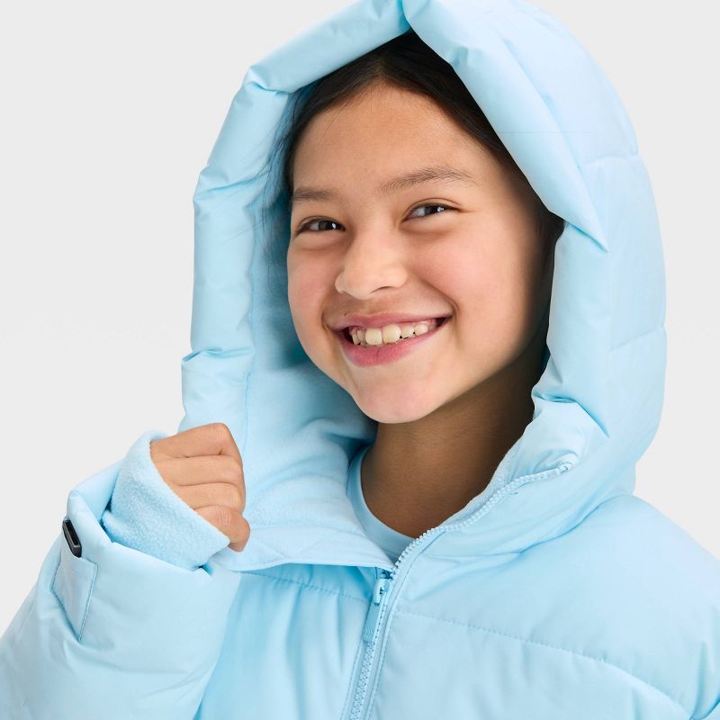 Girls' Puffer Jacket - All In Motion™, 4 of 8