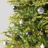 2ct Christmas 200mm Shiny Ribbed Ball with Glitter Ornament Set Silver - Wondershop™ - 2 of 4